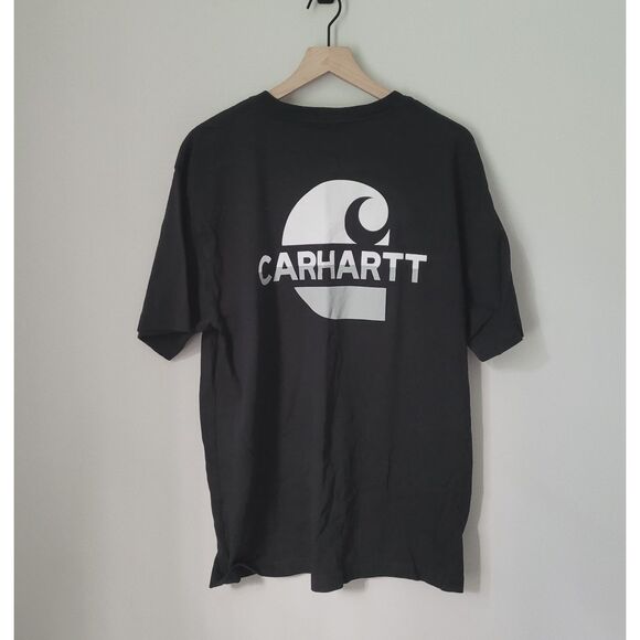 Carhartt Black Graphic Loose Fit Tee Size Medium - Picture 1 of 7